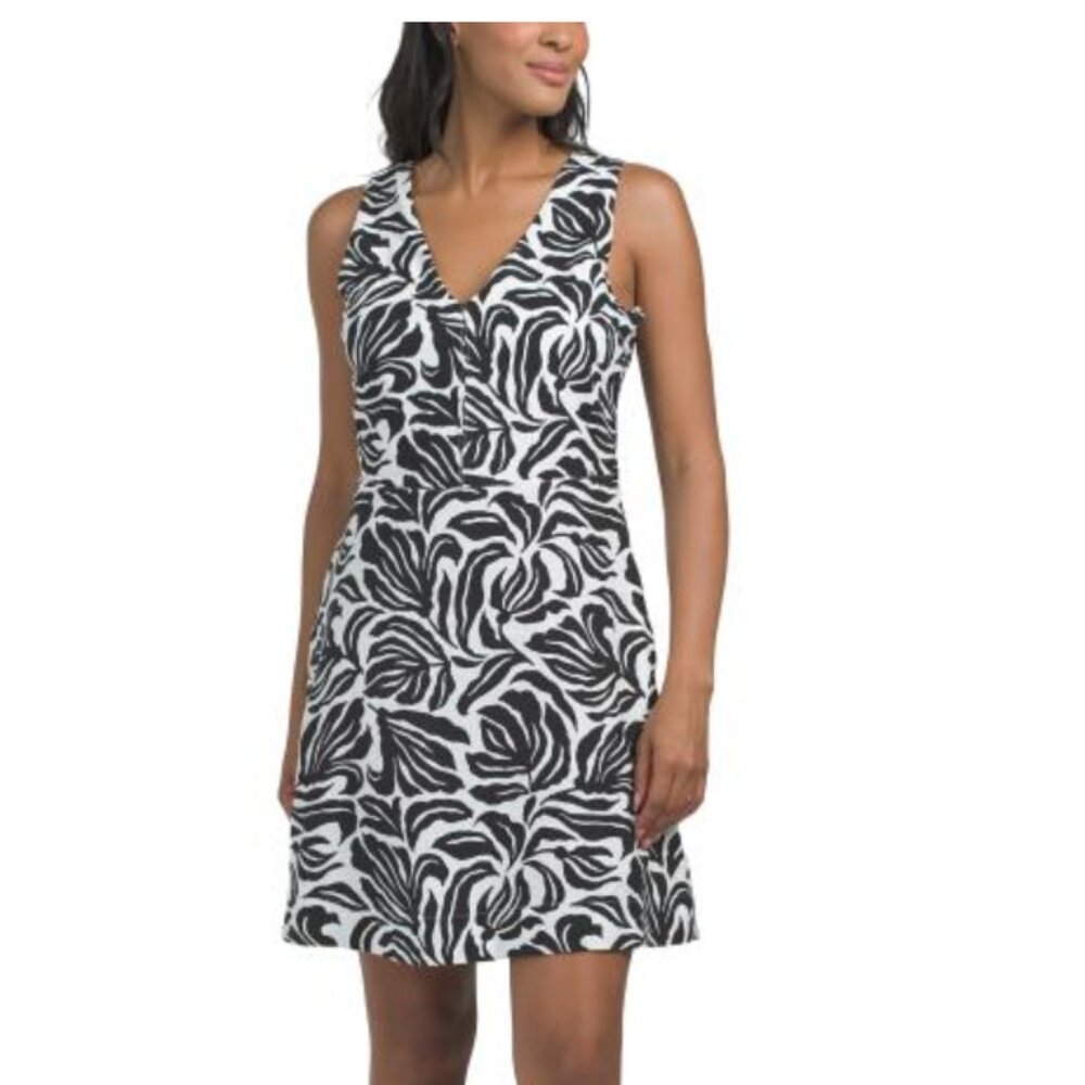 NWT NWT NICOLE MILLER NEW YORK 2pc Linen Blend Vest and Mini Dress Set w Pockets